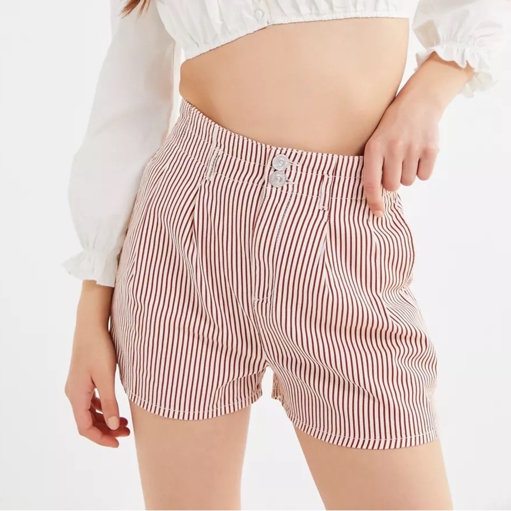 Urban Outfitters BDG Jordi Striped Trouser Shorts